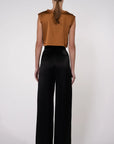 Mel Crop Brown back