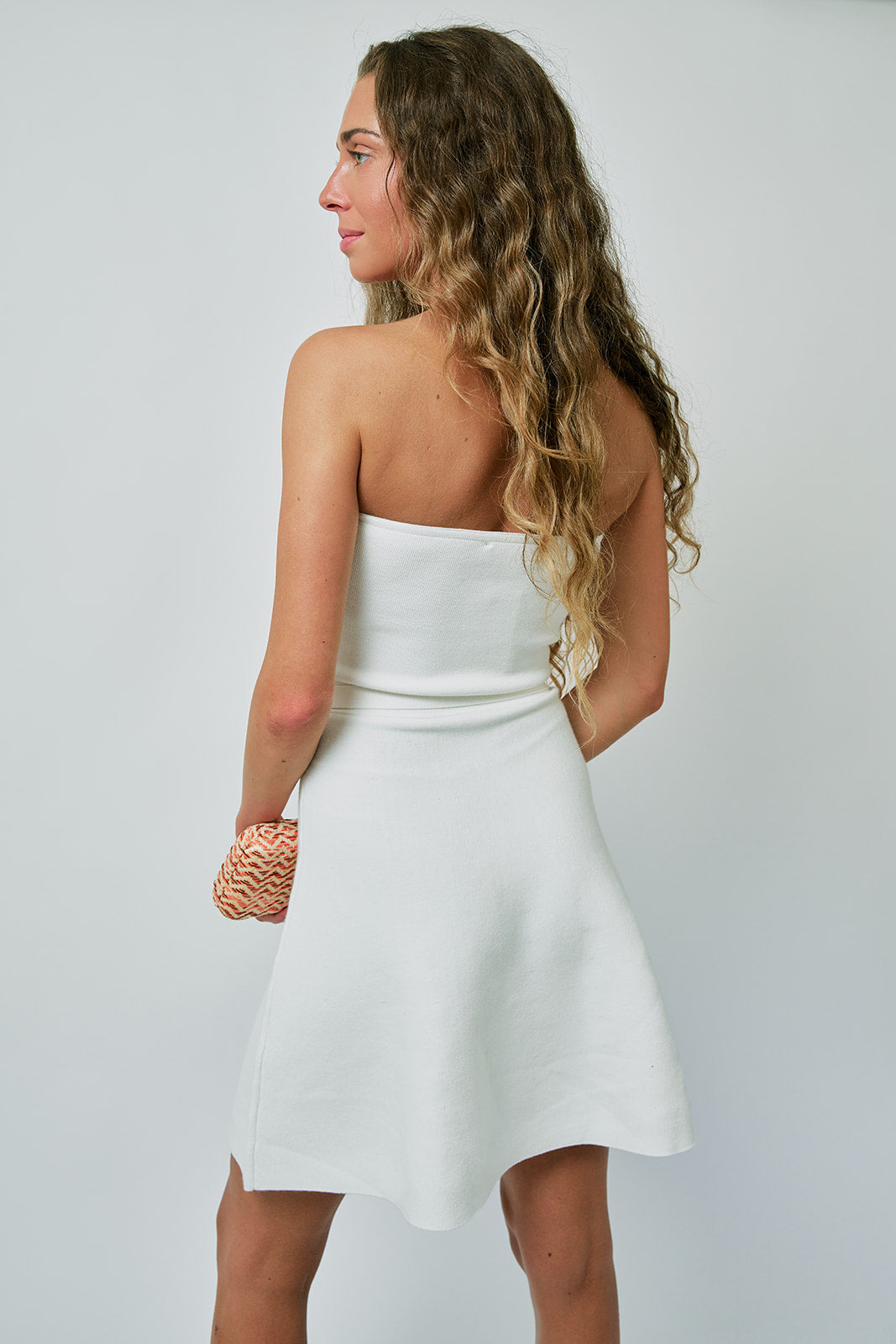 Mira Knit Mini Dress back