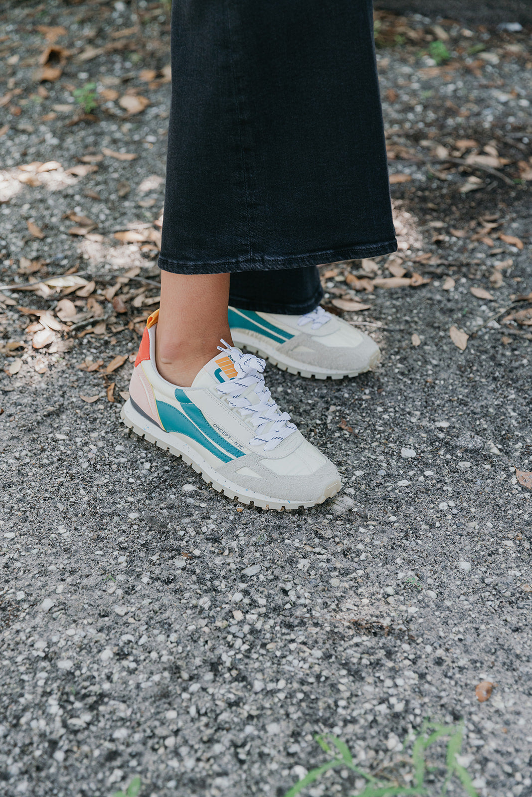 Toronto Sneaker on woman with black jeans