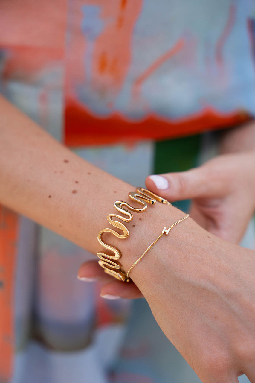 Mignonne Gavigan Martina Cuff on wrist