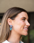 Lele Sadoughi Crystal Berry Button Earring from afar