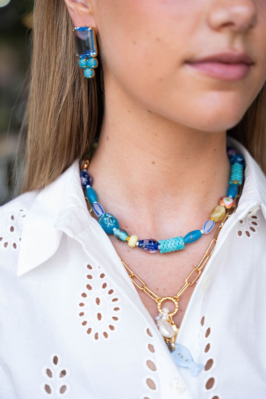 Mignonne Gavigan Lindy Necklace on model