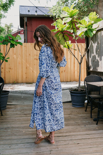 Ilio Nema Priam Print Caftan Dress back