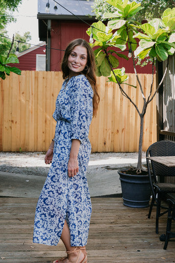 Ilio Nema Priam Print Caftan Dress side