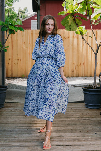 Ilio Nema Priam Print Caftan Dress front