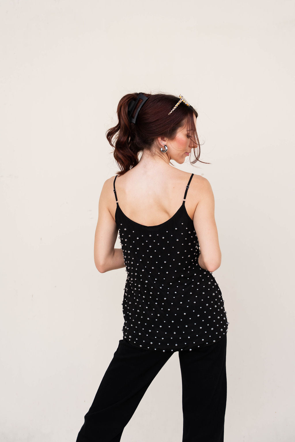 Chloe Beaded Top full back view