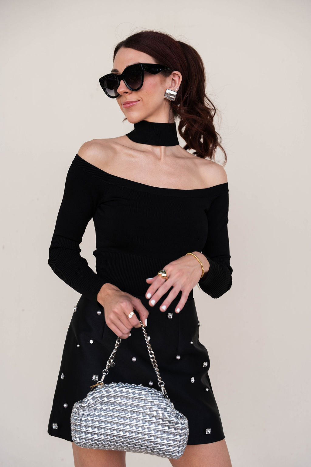 Lila Off Shoulder Top front