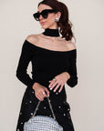 Lila Off Shoulder Top front