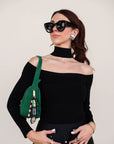 Lila Off Shoulder Top close up front