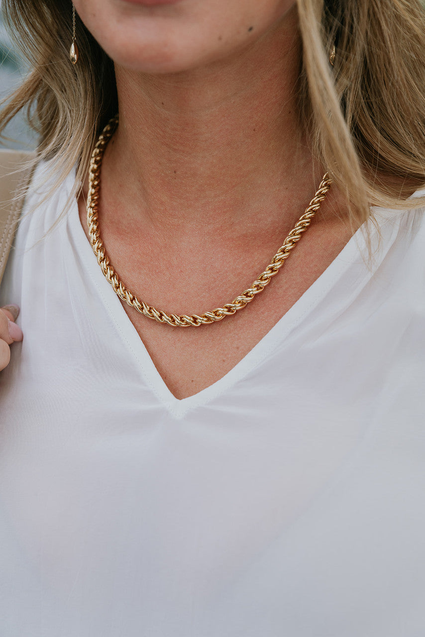 Jenny Bird Rizzo Necklace on model