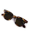 Devon Nikko Tortoise Sunglasses front view with glasses closed