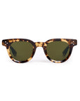 Devon Nikko Tortoise Sunglasses front view on white background