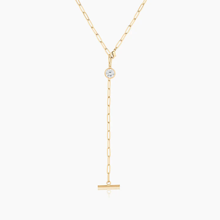Dottie Lariat Necklace close up 