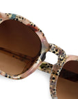 Dylan Pink Poppy Sunglasses super close up 