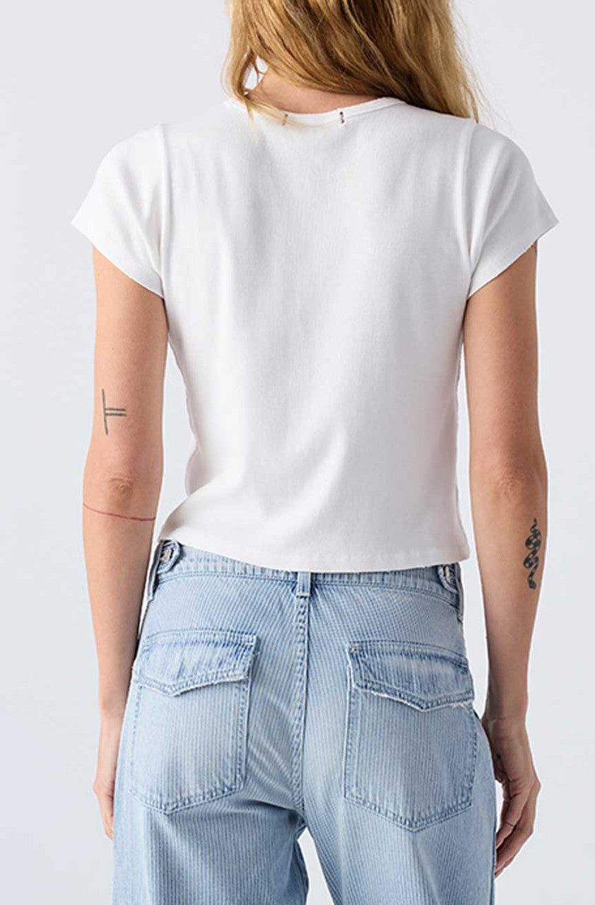 Amo Baby Tee in White back