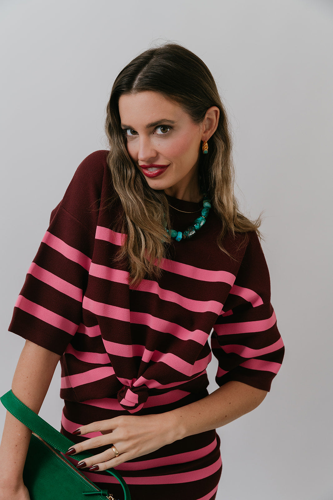 Industry Stripe Knit Top