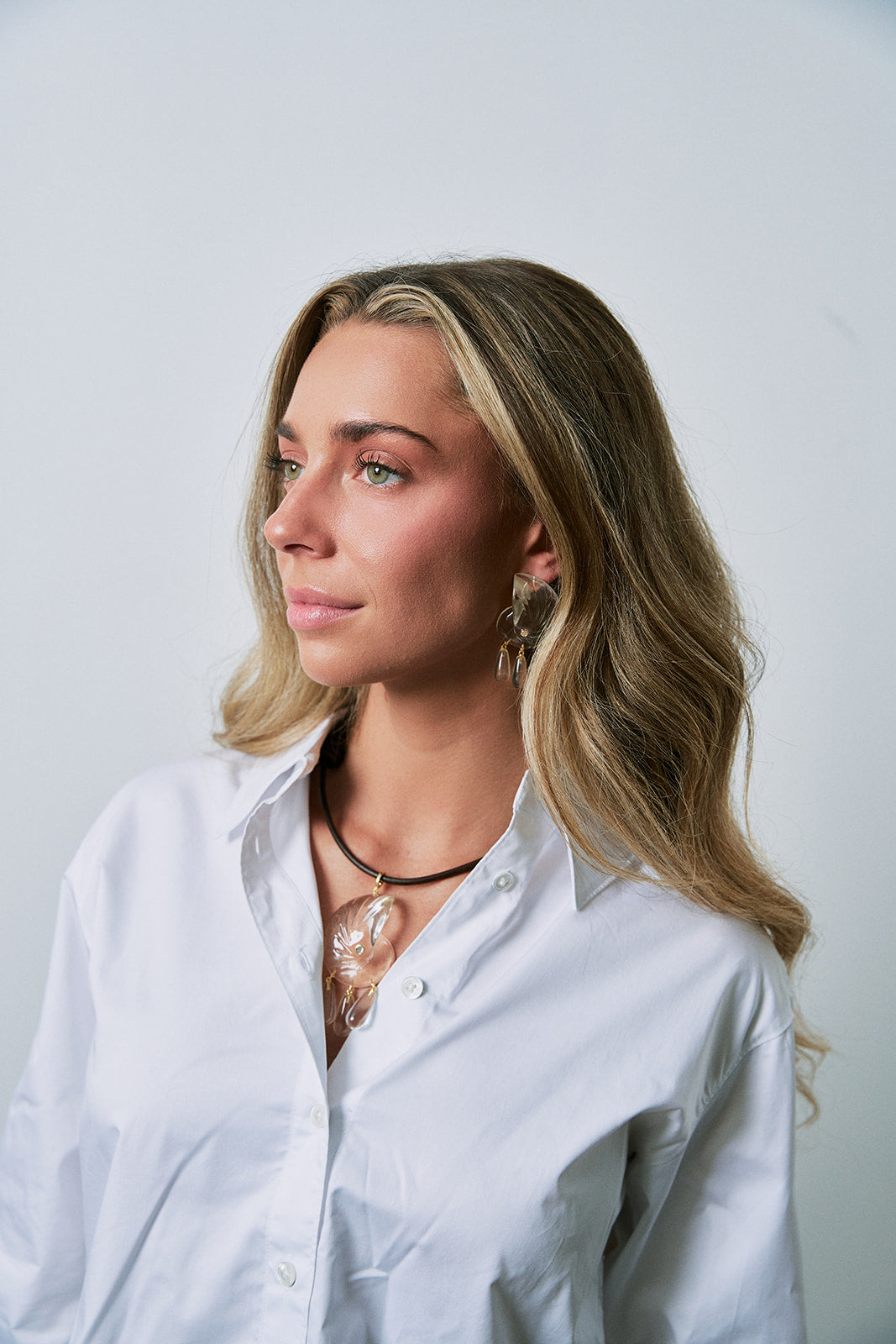 Comporta Earrings with Cova Necklace