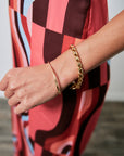 Air Bangle with gold bracelet