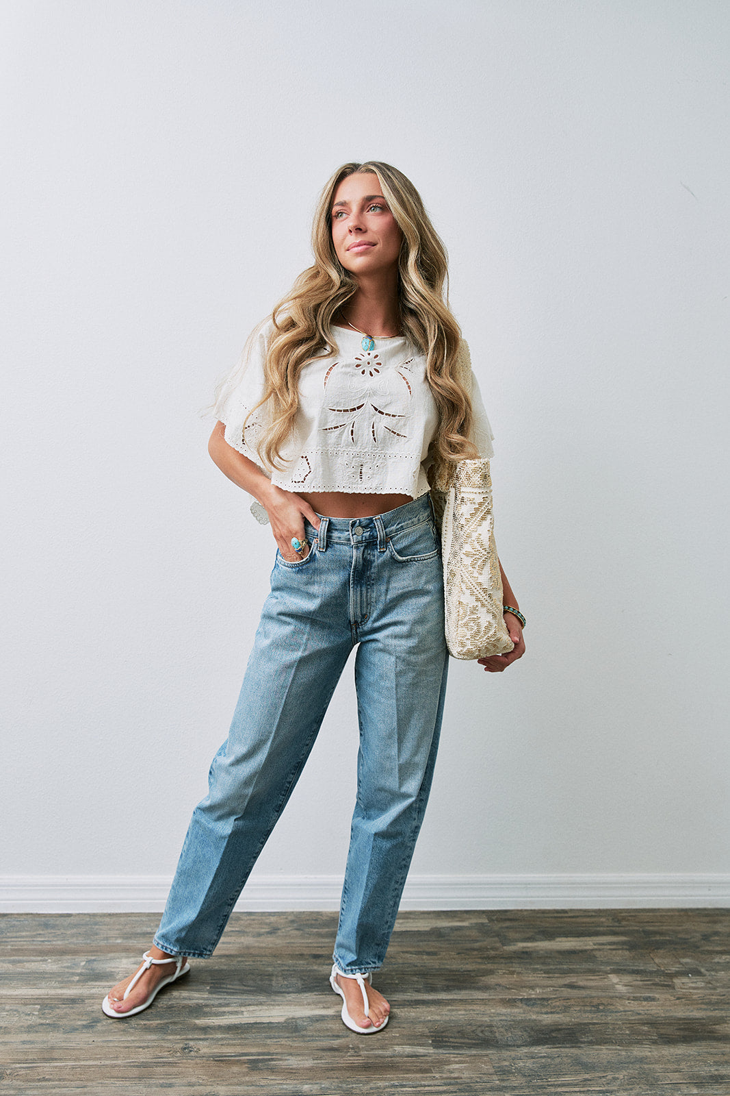 80's Jean front with Kiera Top