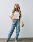 80's Jean front with Kiera Top