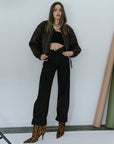 Low Curve Jean in Sloe Berry front