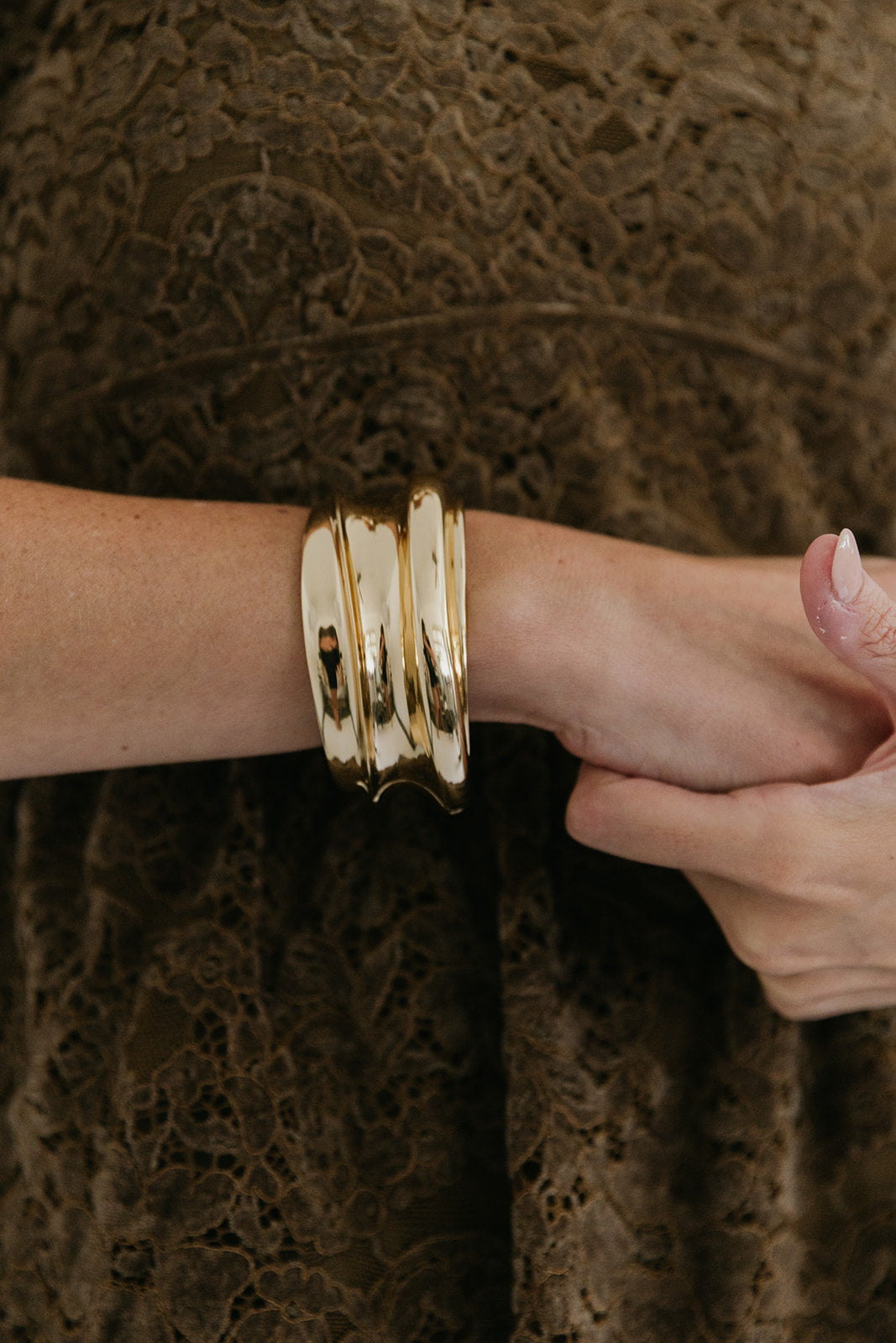 Mega Lennon Bangle on wrist
