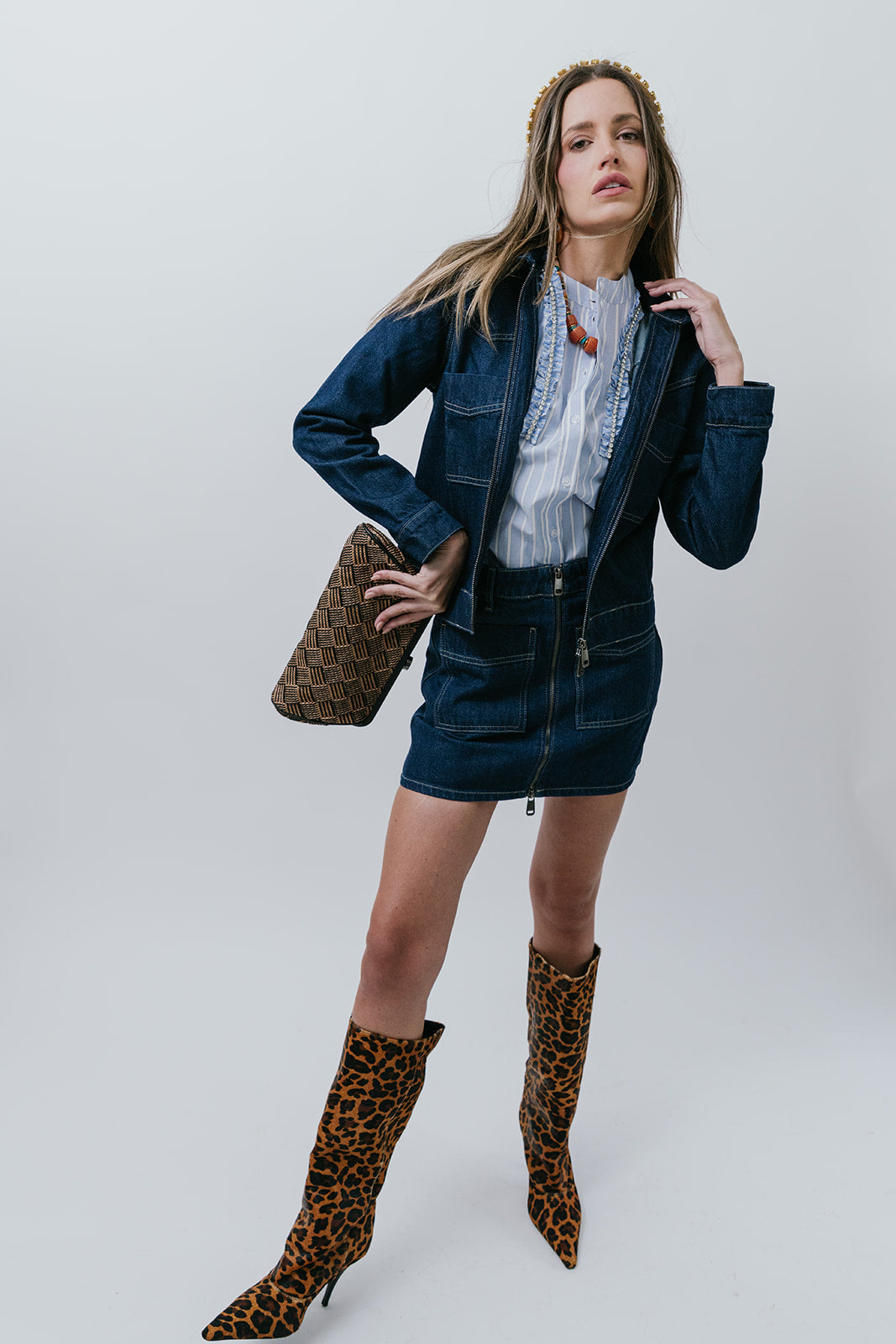 Trabuco Denim Jacket full body front