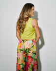 Mariko Pants in Dominica and Corby Top Citrus back