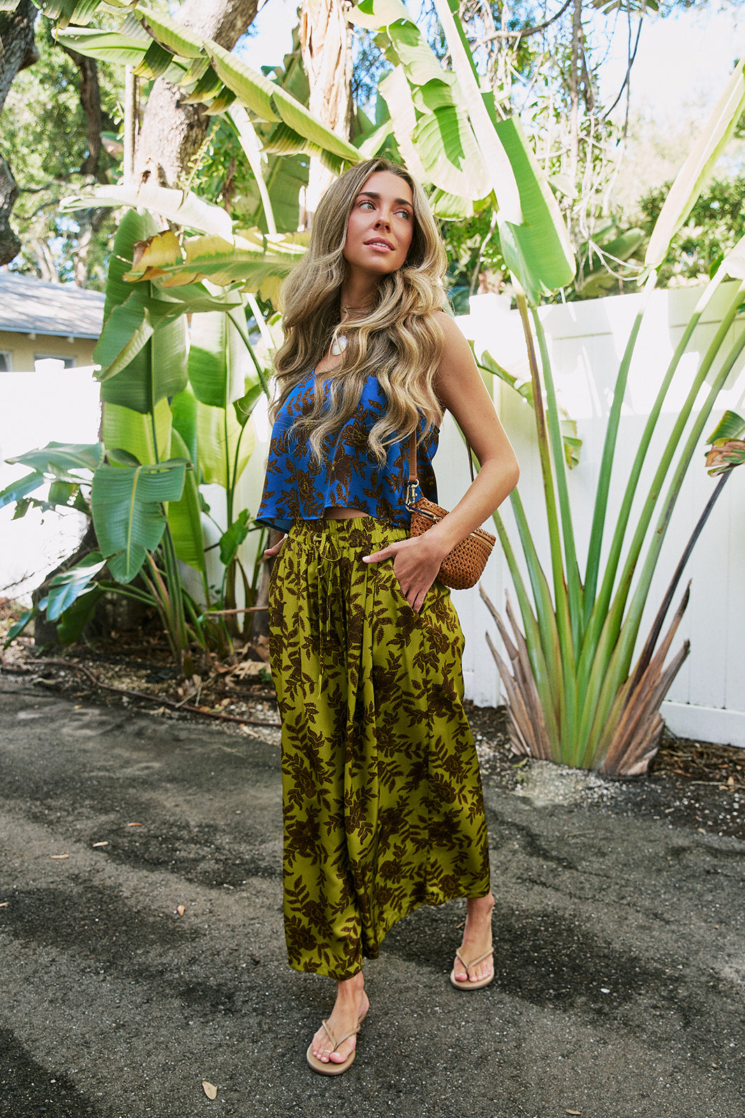 Carsyn Print Top and Whisper Pant front/side