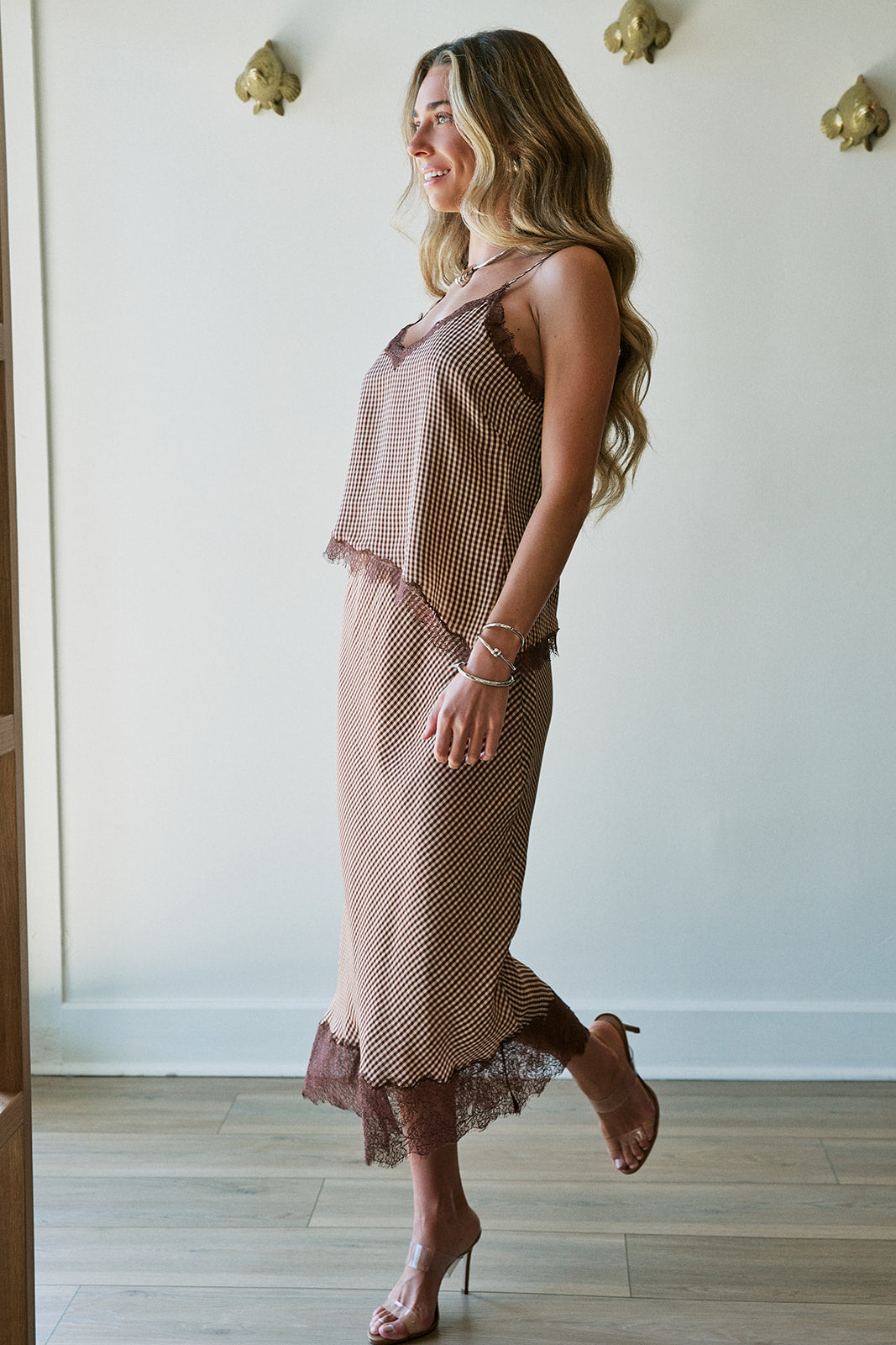 Lizette Cami and Sharon Skirt side