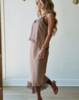 Lizette Cami and Sharon Skirt side