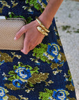 Gia Mega Bangle in Gold and Aura Cuff