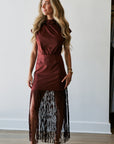 Astelle Fringe Dress front