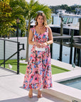 Isla Print Maxi Dress full body front