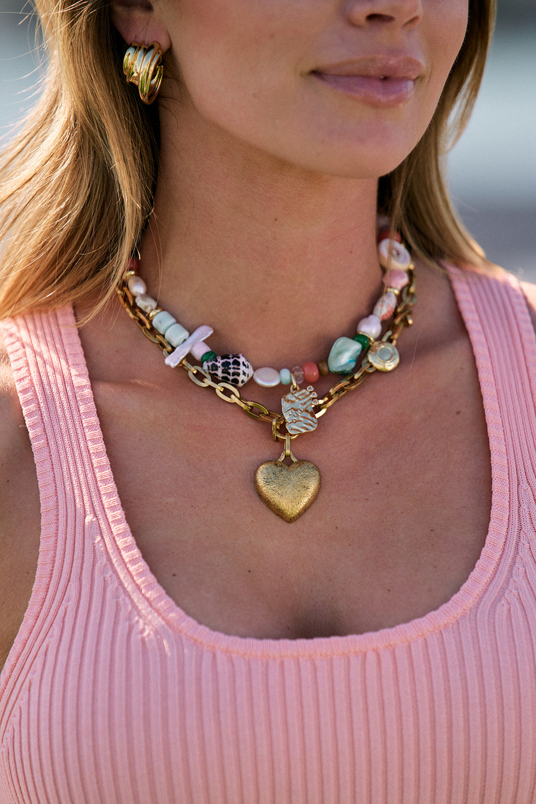 Margaux Necklace and Cove Necklace