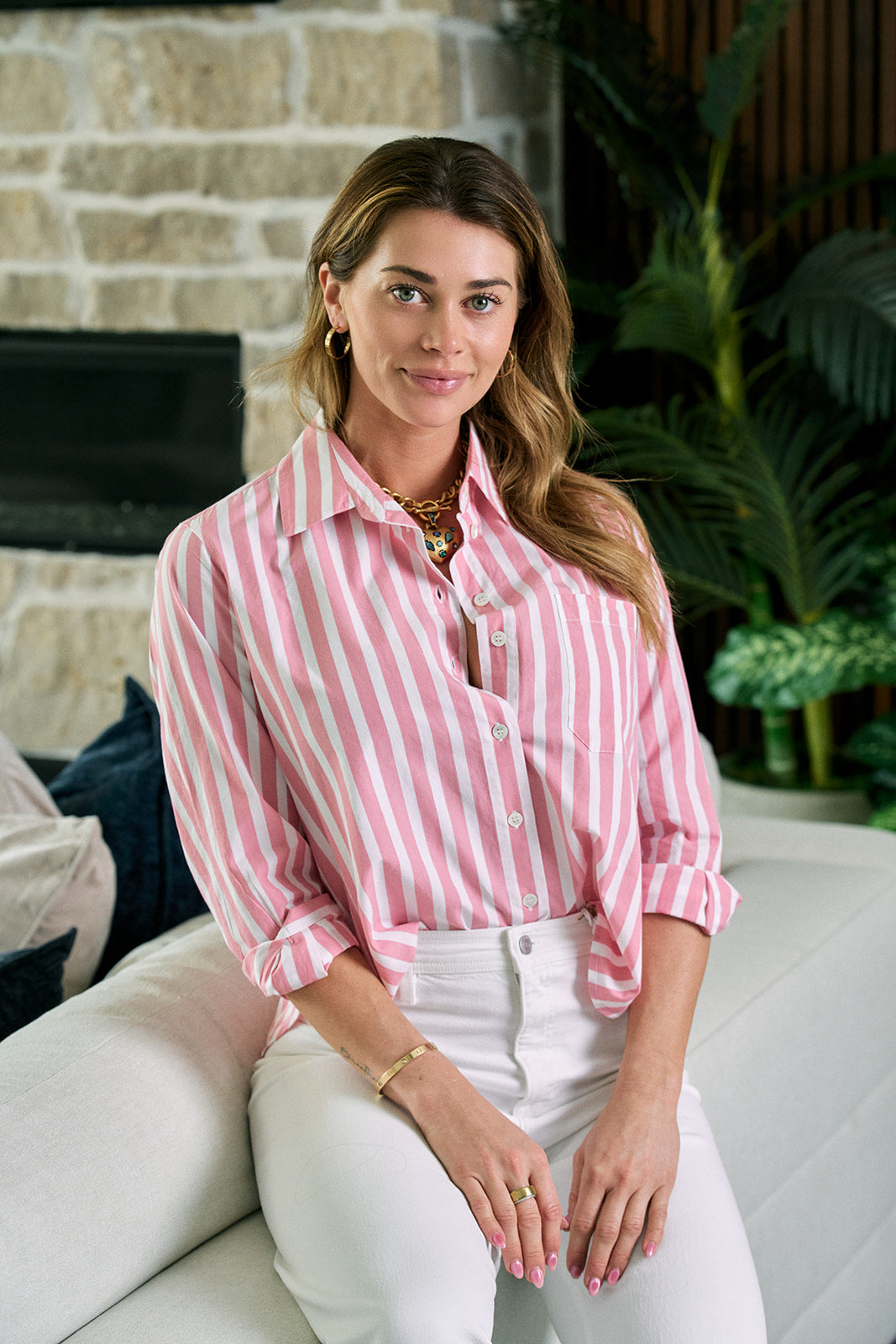 Monroe Stripe Shirt front