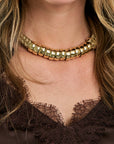 Classic Necklace close up on model
