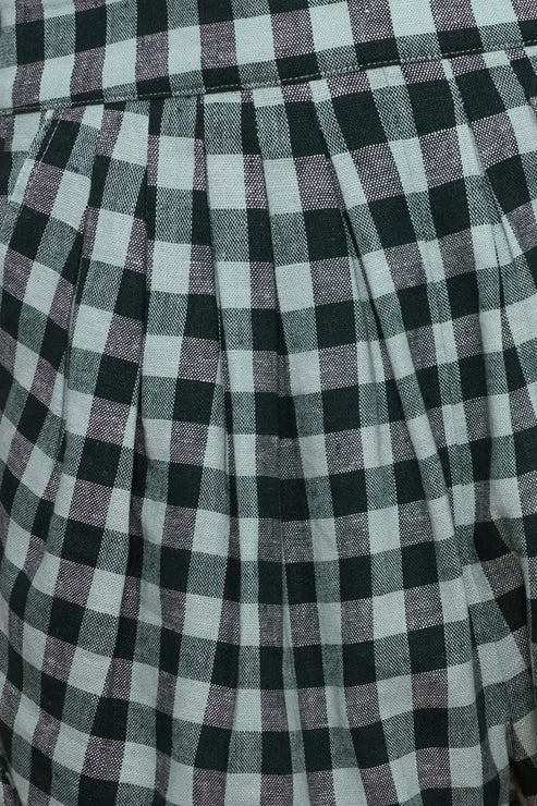 Faye Short extreme close up of gingham pattern
