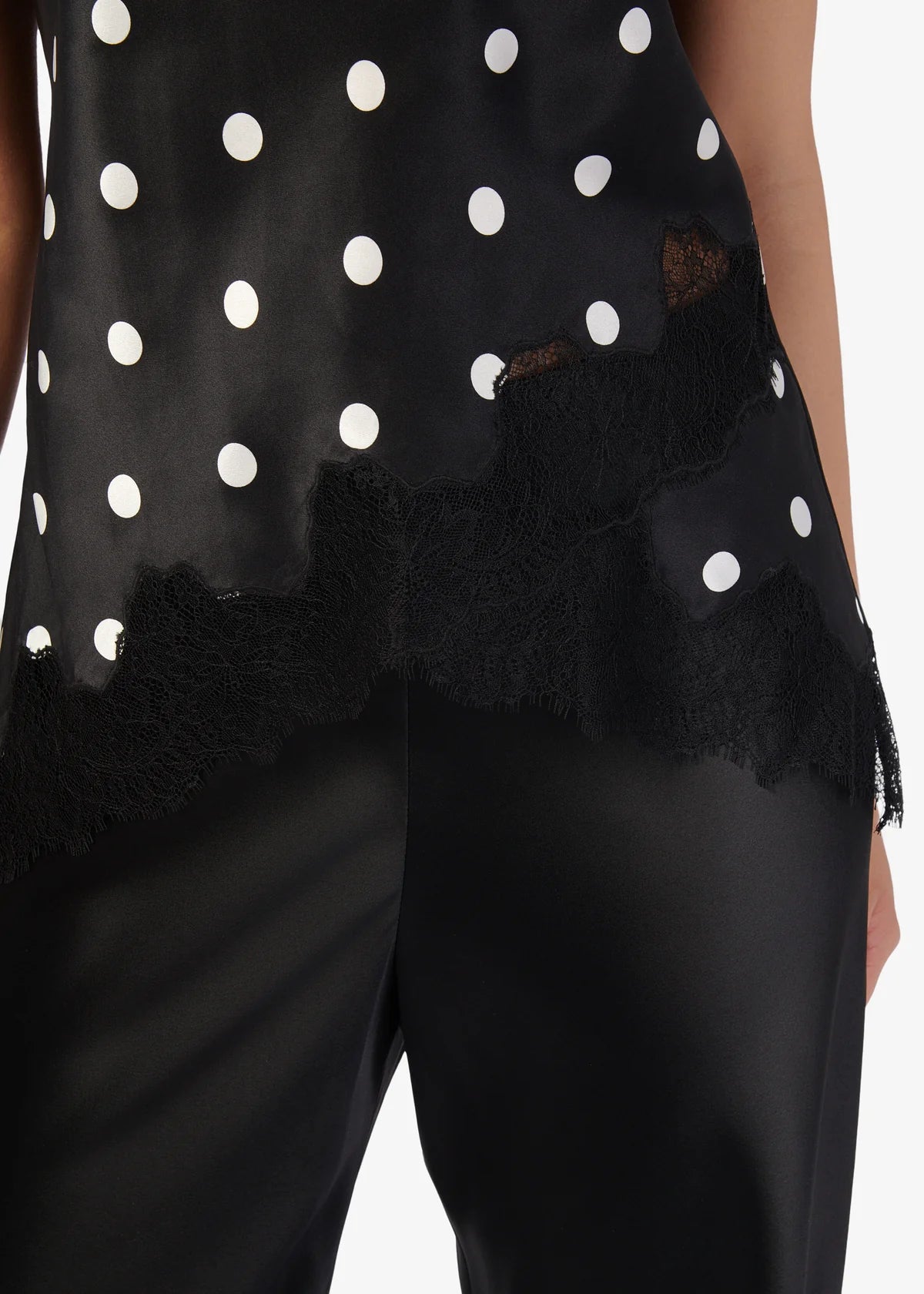 Odessa Strapless Camisole lace hem detail