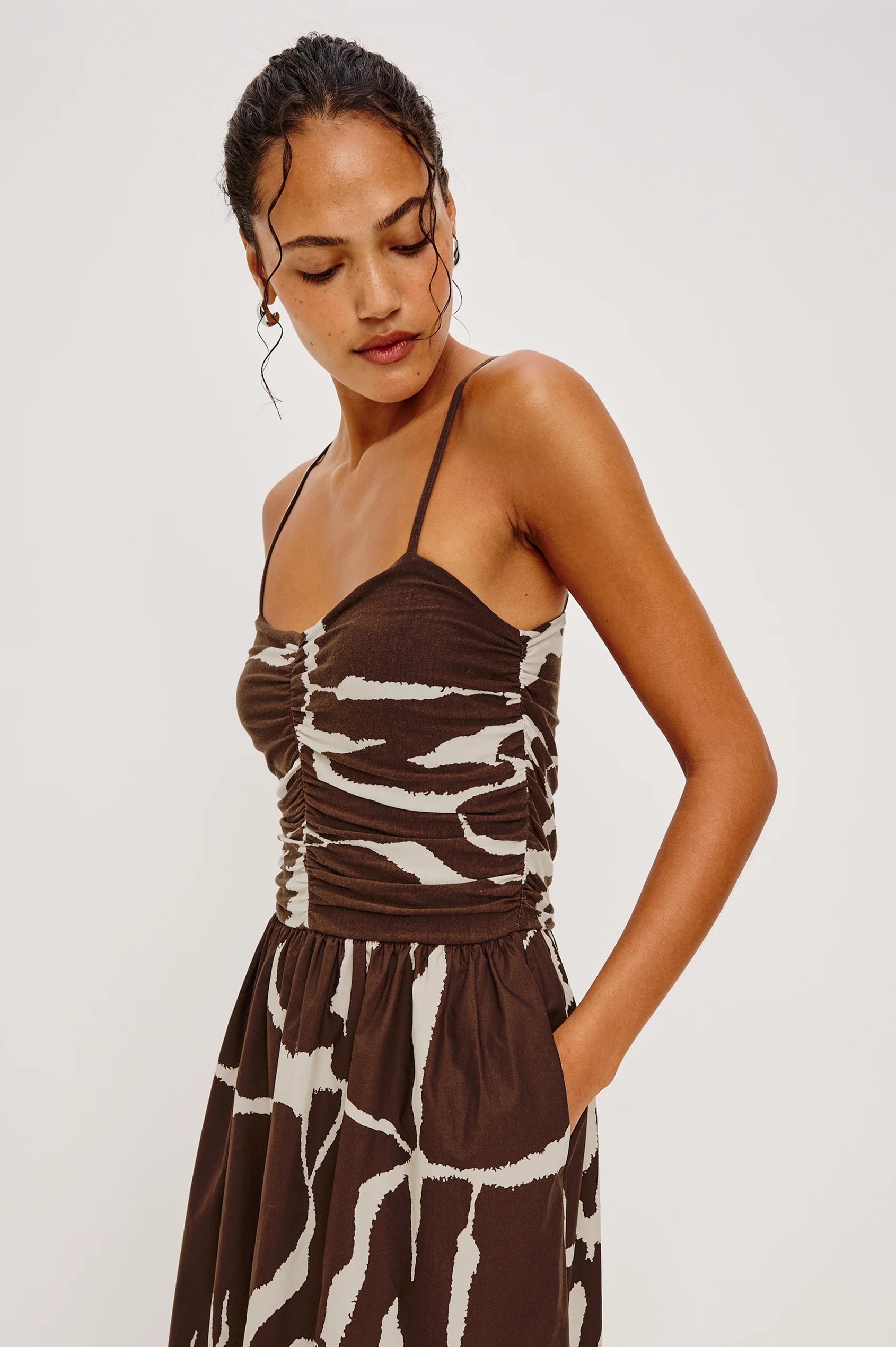 Fisher Dress close up side view