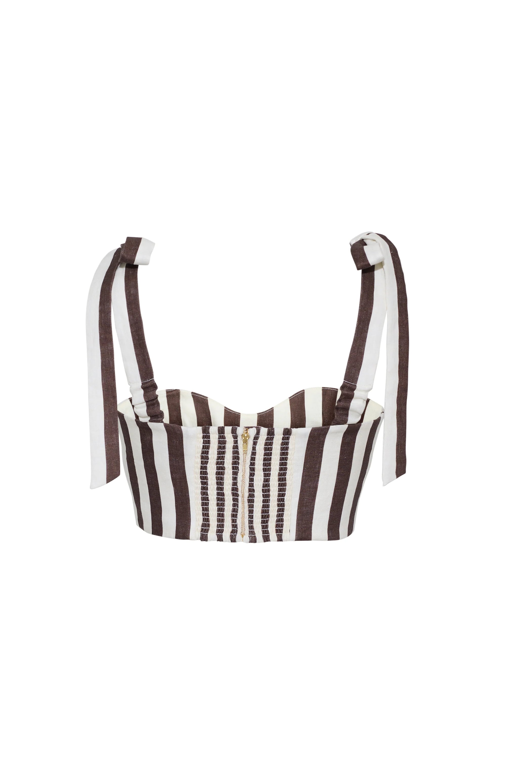 Faiza Stripe Top by itself back