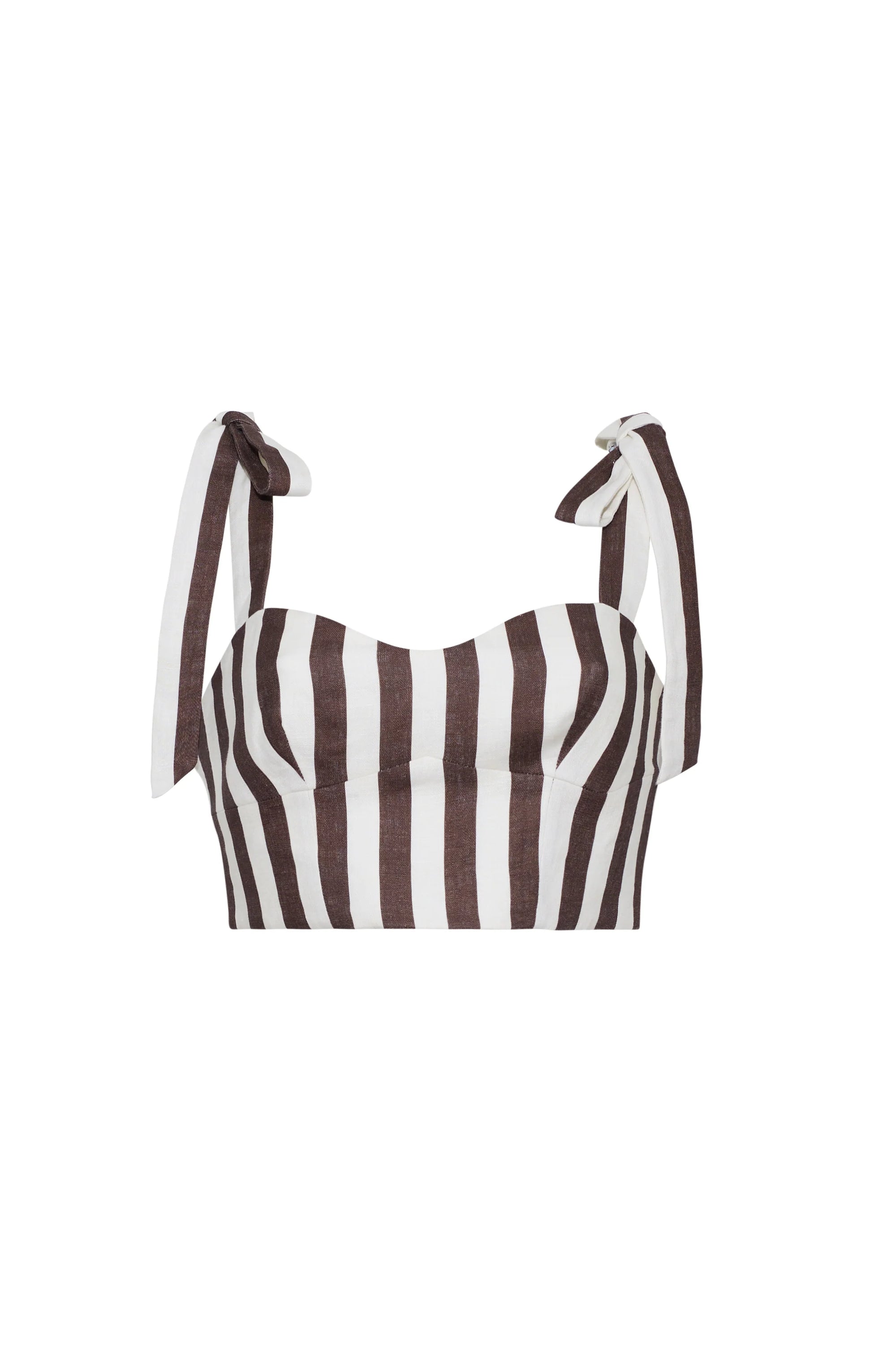 Faiza Stripe Top by itself front