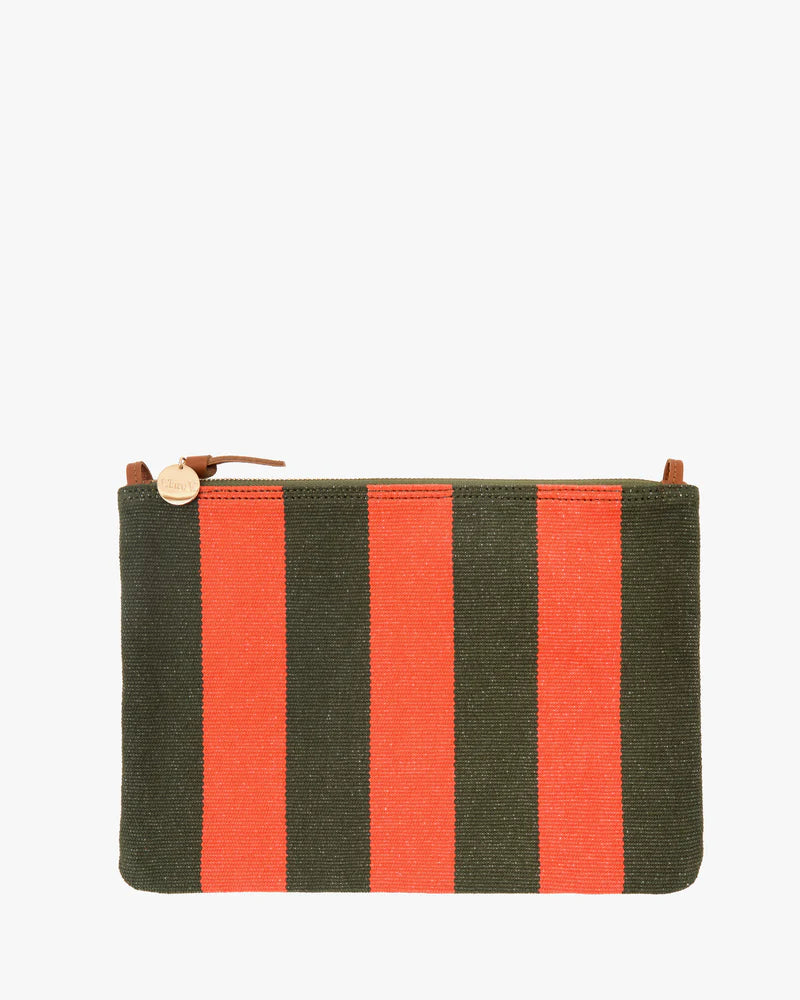 Flat Clutch with Tabs front view without bag strap