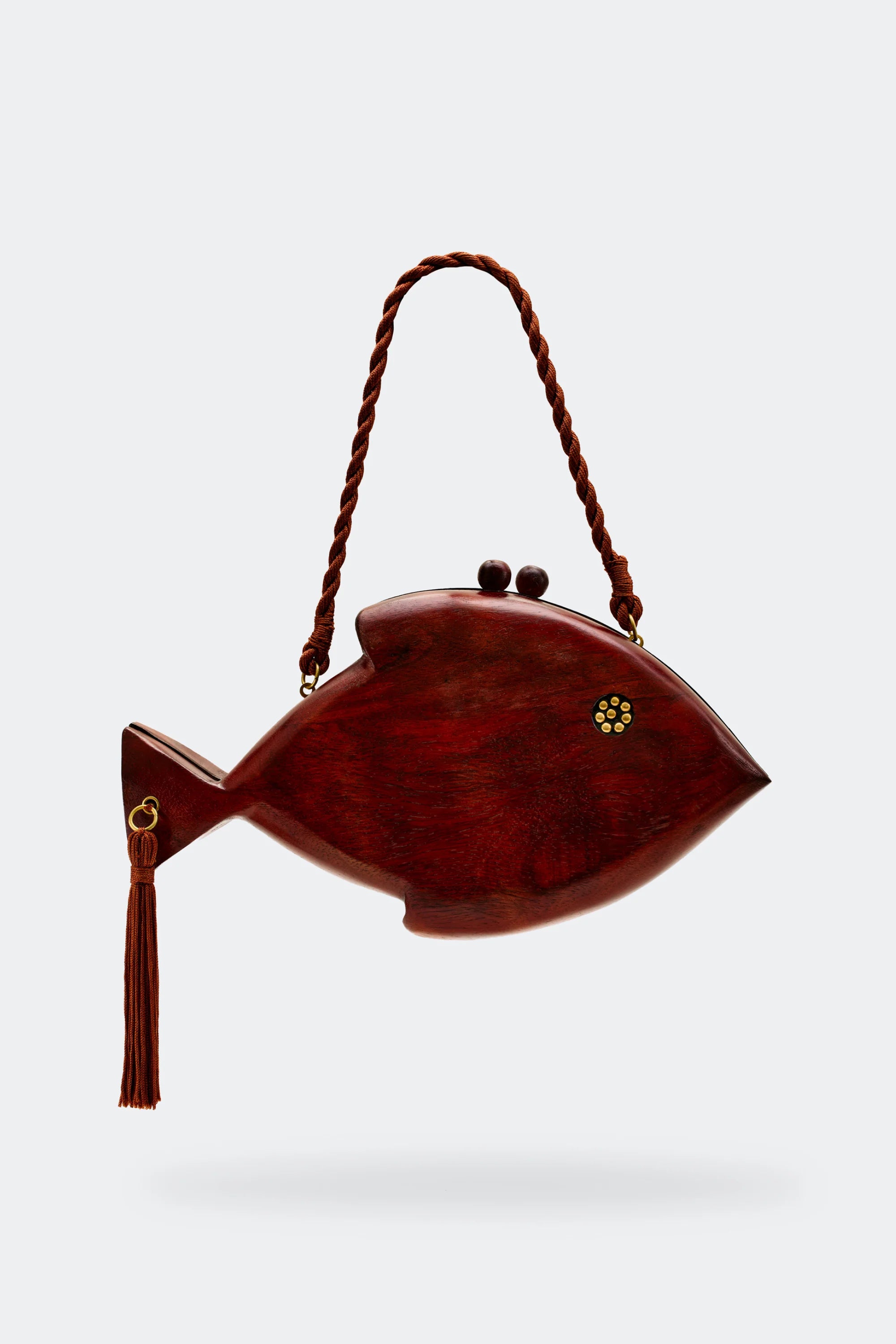 Carved Fish Clutch by itself