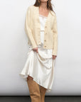 Vickie Cable Knit Oversized Cardigan full body view