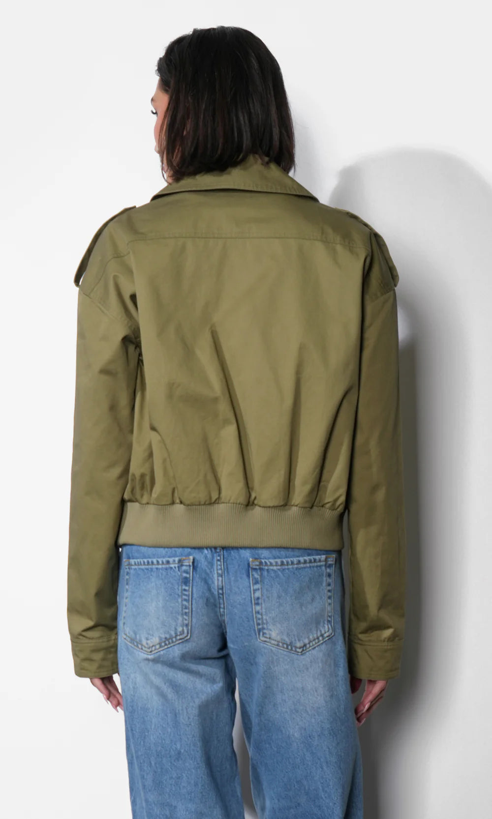 Riley Short Trench back