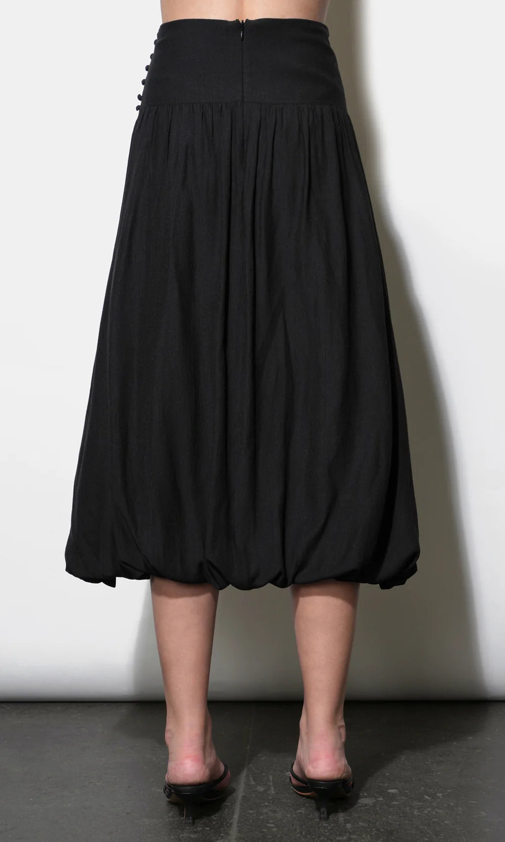 Delilah Bubble Midi Skirt close up back
