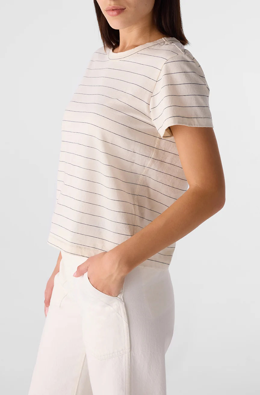 Lovey Tee side view on model