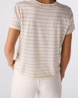 Lovey Tee back view on model