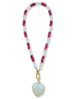 Gem Necklace with Heart by itself